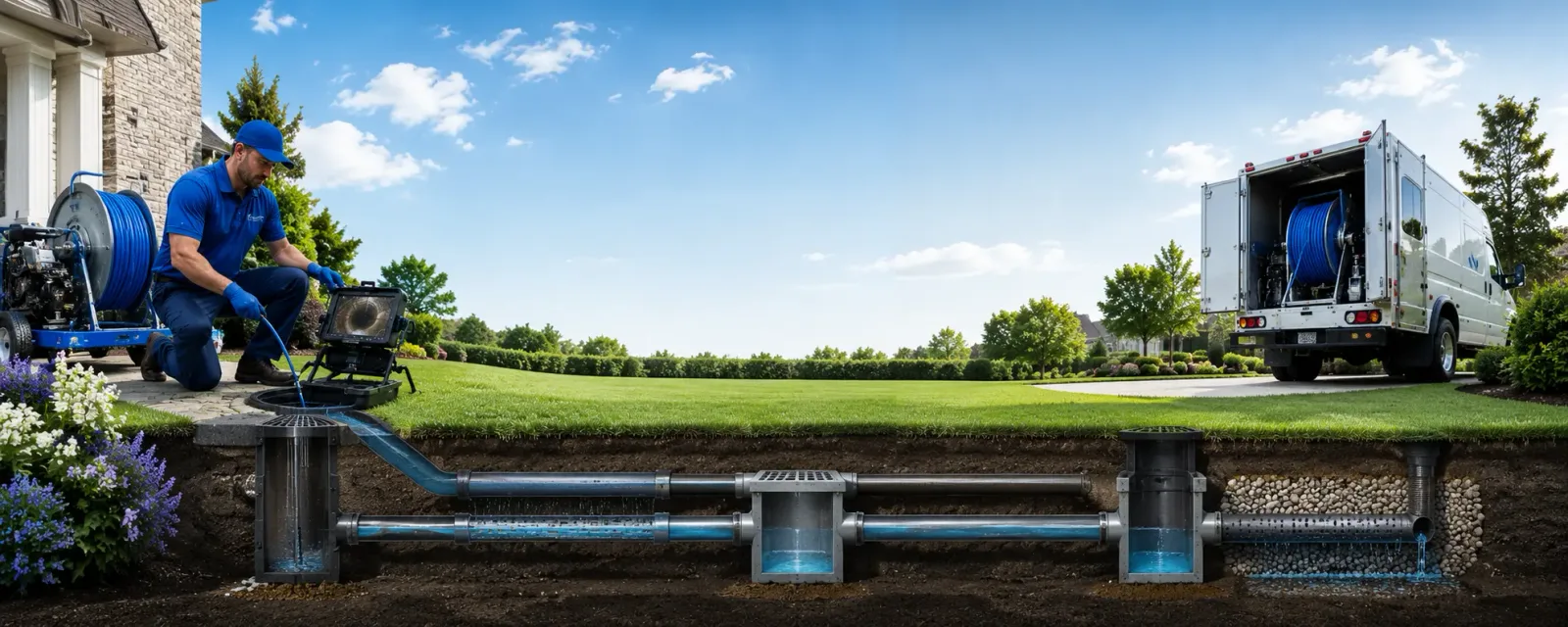 Outdoor drain cleaning information for East Lyme, CT